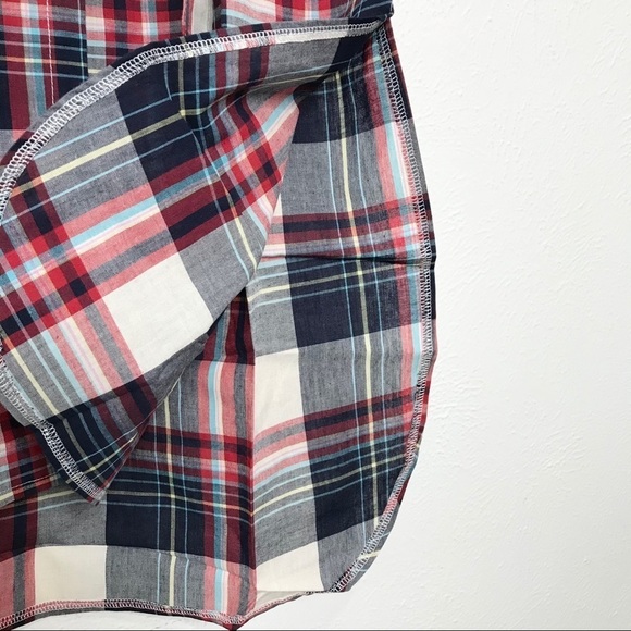 ALLEGRA K PLAID MIDI BELTED SHIRT DRESS 100% Cotton XSMALL NEW - Picture 9 of 14